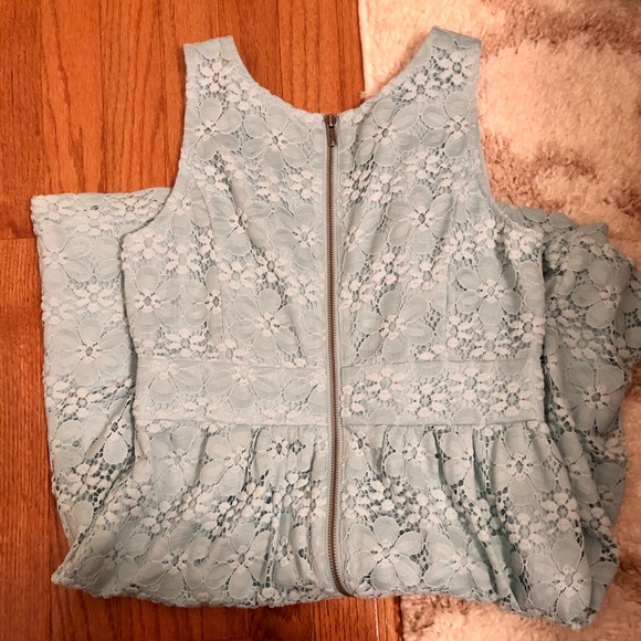 Loft Light Blue Lace Dress - Size 2 - Picture 3 of 5